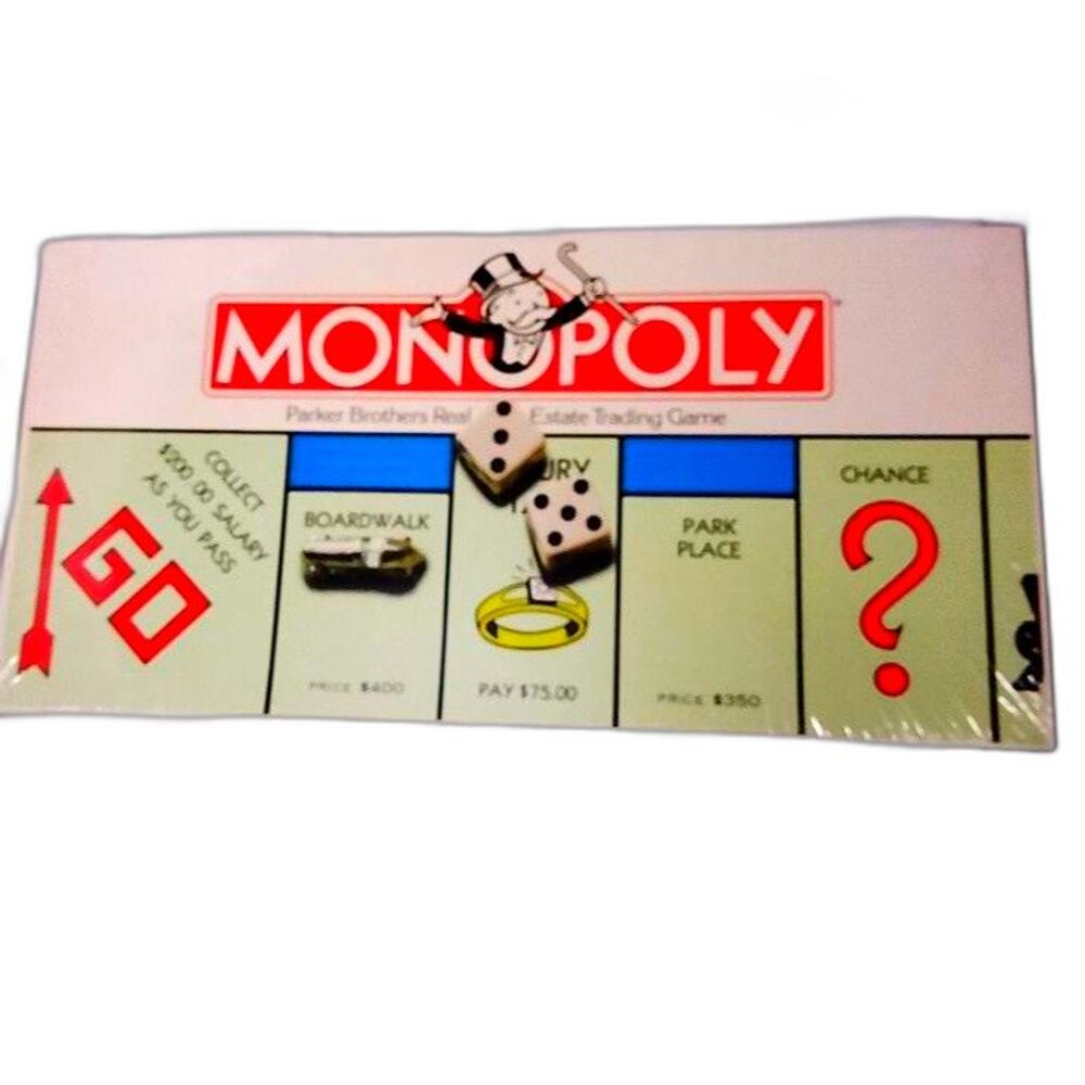 Vintage Monopoly Board Game Parker Brothers Brand NEW Sealed #0009 1985